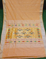 HANDLOOM COTTON PAITHANI SAREE WITH fancyPALLU