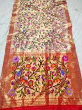 Pure silk handloom all over brocade paithani saree