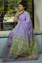HANDLOOM COTTON PAITHANI SAREE WITH fancyPALLU
