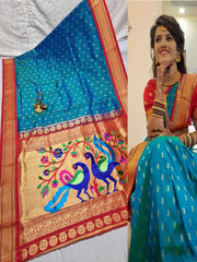 Semi-Paithani Fancy Pallu