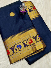 Aasavali Border Paithani All Over Meena Butti