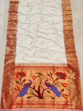 Pure silk handloom triple Muniya brocade paithani saree with fancy pallu.