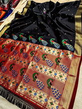 Peacock Border Brocade Paithani