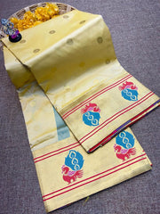 Peacock Border Brocade Paithani