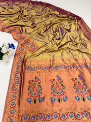 Latest Peacock Border Paithani