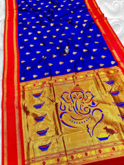 Shree Modak Ganeshaa Kadiyal Paithani