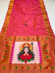 Navratri Special Adi Shakti Silk Paithani Saree
