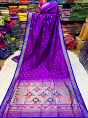 Semi Silk Double Pallu Yeola Paithani saree