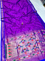 Semi Silk Double Pallu Yeola Paithani saree