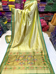 Semi Silk Double Pallu Yeola Paithani saree
