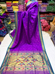 Semi Silk Double Pallu Yeola Paithani saree