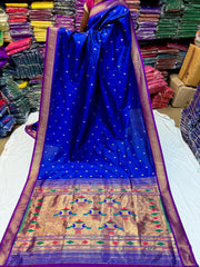 Yeola Double Pallu Semi Paithani saree