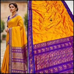 Half Silk Peshwai Paithani