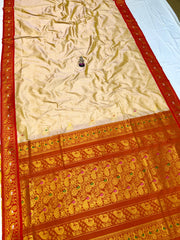 Half Silk Peshwai Paithani Saree