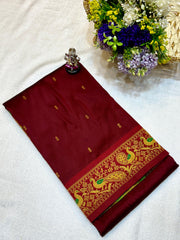 Half Silk Peshwai Paithani Saree