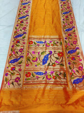 Pure silk handloom big border brocade saree