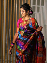 Pure silk handloom traditional maharani paithani saree