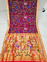 Silk Handloom All Over Design Brocade Paithani Saree