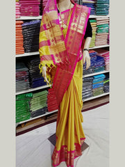 Muniya brocket paithani soft sico Silk sarees