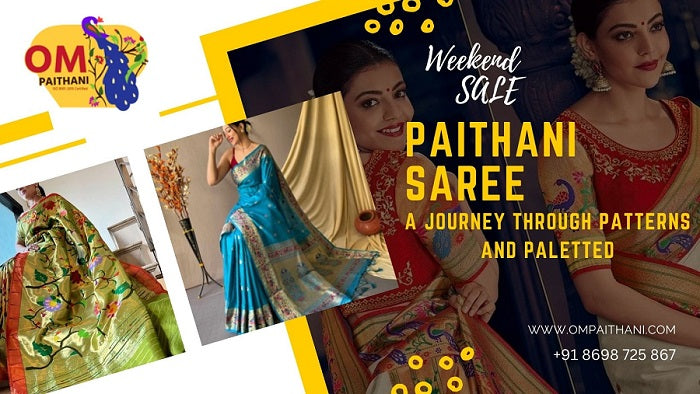 Pathani Sarees: A Journey Through Patterns and Palettes – ompaithani